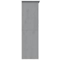 vidaXL Šatník BODO sivý 146x53,5x173 cm masívna borovica
