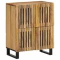 vidaXL Komoda 60x34x75 cm, surový mangový masív