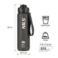 Tritanová fľaša na pitie NILS Camp NCD68 1000 ml čierna