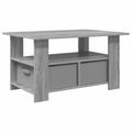 vidaXL Konferenčný stolík Sivý Sonoma 77 x 55 x 42 cm Kompozitné drevo