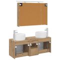 vidaXL Set kabinetov do kúpeľne 4 ks Dub artisan Kompozitné drevo