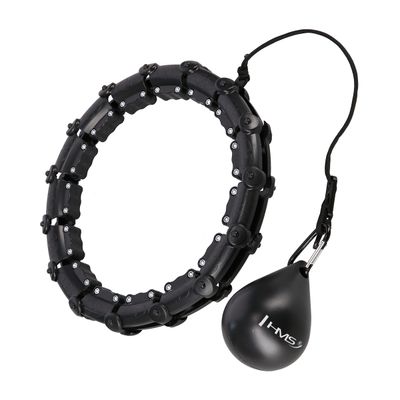 Masážna obruč HMS HHW11 PLUS SIZE so závažím čierná