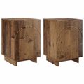 vidaXL Nočný stolík 2 pcs Staré drevo 33,5 x 34,5 x 50 cm
