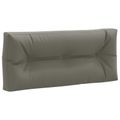 vidaXL Vankúš na paletu VIANEN 100% polyester Sivá 120 x 40 x 12 cm