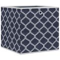 vidaXL skladacie úložné boxy 4 ks Modrá 32x32x32 cm Netkaná textília