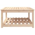 vidaXL Záhradný stolík biely 82,5x82,5x45 cm borovicový masív