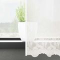 vidaXL Čipková záclona Biela 220 x 900 cm Polyester
