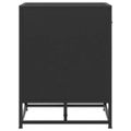 vidaXL Lavica na topánky čierna 60x40x53,5 cm kompozitné drevo+kov