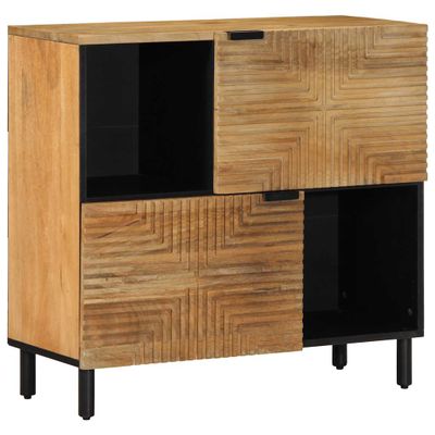 VidaXL Príborník Hnedý 80x33x75 cm Masívne drevo Mango