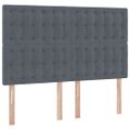 vidaXL Postel s úložným prostorem a matrací Tmavo šedá 140 x 200 cm