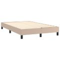 vidaXL Boxspring posteľ s matracom kapučínová 120x200 cm umelá koža