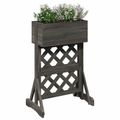 vidaXL Vertikálny záhradný trellis Sivá 48 x 30 x 70,5 cm