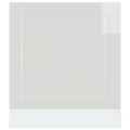 vidaXL Panel umývačky riadu Porto lesklá biela 60x1,5x57 cm kompozitné drevo