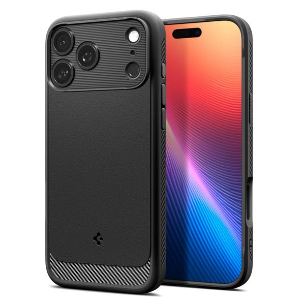 Spigen Rugged Armor Mag Magsafe puzdro pre iPhone 17 Pro matná čierna