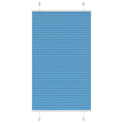vidaXL Plisovaná roleta modrá 80x150 cm, šírka látky 79,4 cm, polyester