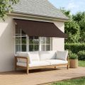 vidaXL Markíza Hnedá 100 x 150 cm 180 g / m² polyester s PU povrchom