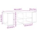 vidaXL Zostava TV skriniek 102 x 35 x 35 cm Staré drevo