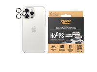 PanzerGlass HoOps Apple iPhone 16 Pro/15 Pro/16 Pro Max/15 Pro Max - ochranné krúžky pre šošovky fotoaparátu - biely hliník/sklo