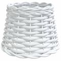 vidaXL Tienidlo na stropnú lampu biele Ø20x15 cm prútené
