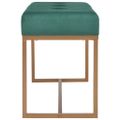 vidaXL Lavička 80 cm zelená zamatová