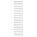 vidaXL Zebra roleta biela 65x230 cm šírka látky 60,9 cm polyester