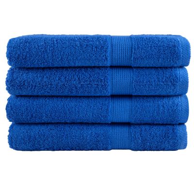 vidaXL Prémiové uteráky do sauny SOLUND 4 ks modré 80x200 cm 600 g/m2