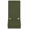 vidaXL Feeder pre prasatá Olivová zelená 55 x 38 x 76 cm 20 kg