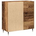 vidaXL Skrinka na gramofónové platne Staré drevo 85 x 38 x 89 cm