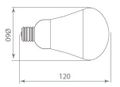 LED žiarovka E27 A60 16 SMD 7,5 W, teplá biela