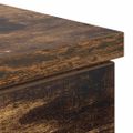 vidaXL Stôl dymový dub 86x49x76 cm kompozitné drevo
