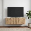 vidaXL Nástenná TV skrinka 98 x 31 x 30 cm Dub artisan