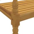 vidaXL Lavička Batavia s béžovou podložkou 150 cm tíkový masív