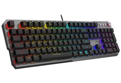MSI herní klávesnice STRIKE 600 V2 Silent/ drátová/ mechanická/ RGB podsvícení/ USB/ CZ+SK layout Klávesnice, herní, mechanická, drátová, RGB podsvícení, USB, CZ/SK layout, cerno-šedá
