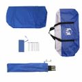 vidaXL Stan s moskytiérou so strechou Azúrová modrá 320 x 320 x 218 cm