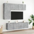 vidaXL TV skrinky nástenné 2 ks betónovo sivé 60x30x41 cm