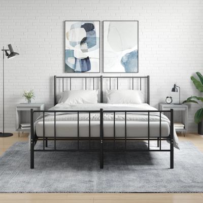 vidaXL Nočné stolíky 2 ks sivý dub sonoma 40x35x50 cm kompozitné drevo