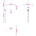 vidaXL Nástenné umývadlo Čierna 40 x 35 x 39 cm Kompozitné drevo