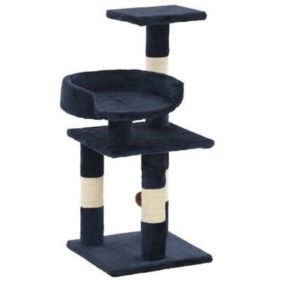 vidaXL Škrabadlo pre mačky so sisalovými stĺpikmi 65 cm modré