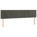 vidaXL Posteľný rám boxspring s matracom tmavosivý 200x200 cm zamat