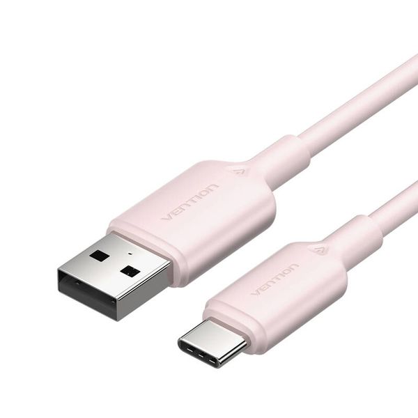 Kábel USB 2.0 A na USB-C 3A Vention CTQPH 2M (ružový)