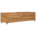 vidaXL Vyvýšený záhon 150x40x38 cm, recyklované tíkové drevo a oceľ