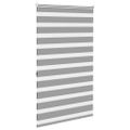 vidaXL Zebrová roleta 100,9x175 cm, šírka látky 96,7 cm, sivá