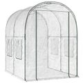 vidaXL Skleník s rámom 160 x 200 x 192,5 cm PVC Priehľadná