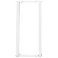 vidaXL Nohy ku konzolovému stolu v tvare U, 2 ks, biele, 38 x (72-73) cm, oceľové