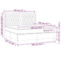 vidaXL Posteľný rám boxspring s matracom čierny 180x200 cm zamat