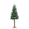 vidaXL Úzky vianočný stromček Zelená 150 cm