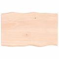 vidaXL Stolová doska 80x50x(2-6) cm neošetrený masív živé hrany