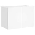 vidaXL TV nástenná skrinka s LED svetlami biela 60x35x41 cm