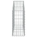 vidaXL Oblúkový gabionový kôš 100x30x60/80 cm pozinkované železo