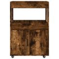 vidaXL Barový vozík dymový dub 60x39,5x89 cm kompozitné drevo